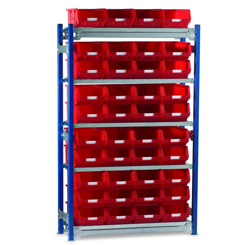 Toprax Standard Extension Bay with 40 X TC4 Red Bins
