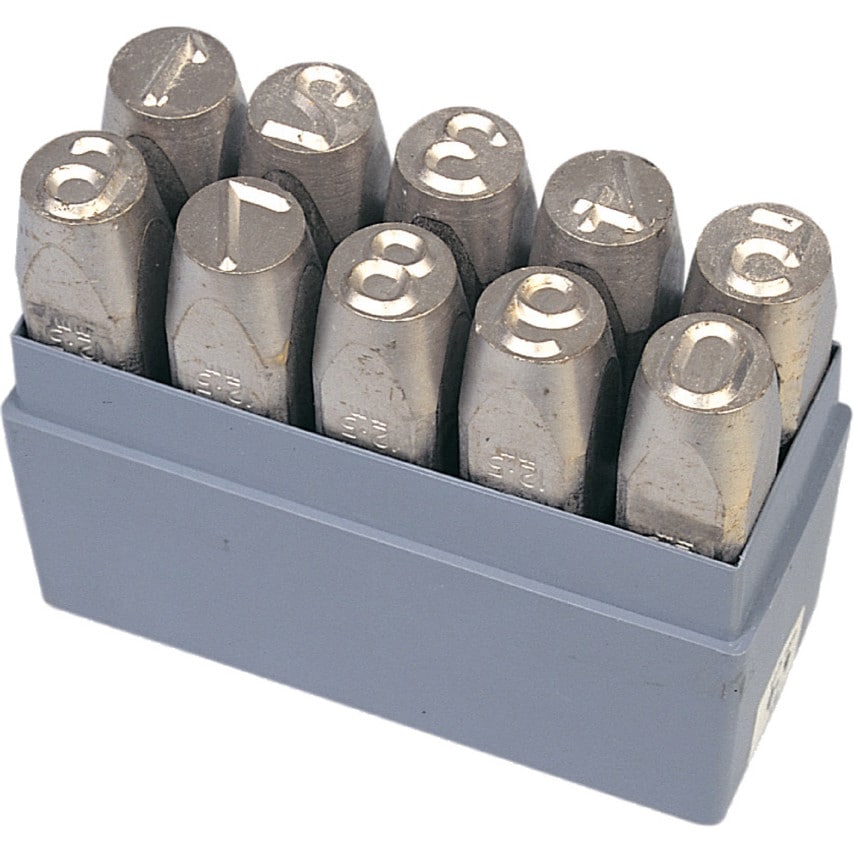 Pryor 1.5mm Interchangeable Steel Type 10 Piece Number Set 0-9