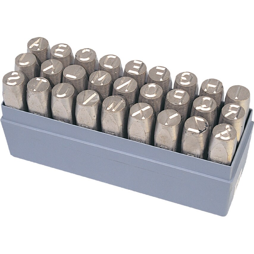 Pryor 2mm Interchangeable Steel Type 26 Piece Letter Set A-z