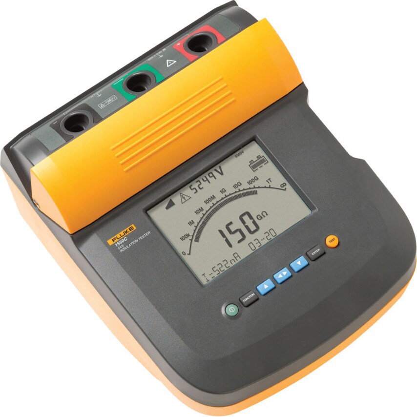 Fluke 1550C 5K Insulation Resistance Tester comes with IR3000 FC Connector
