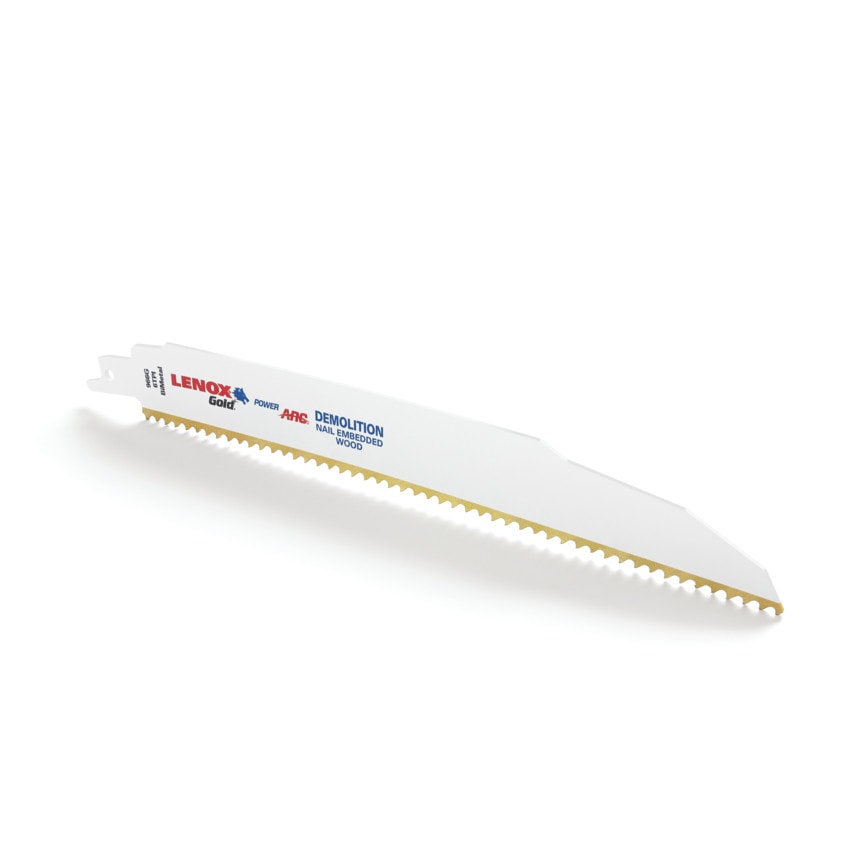 Lenox 21090966GR 229 x 22 x 1.6MM 6TPI Gold Demolition Reciprocating Saw Blades