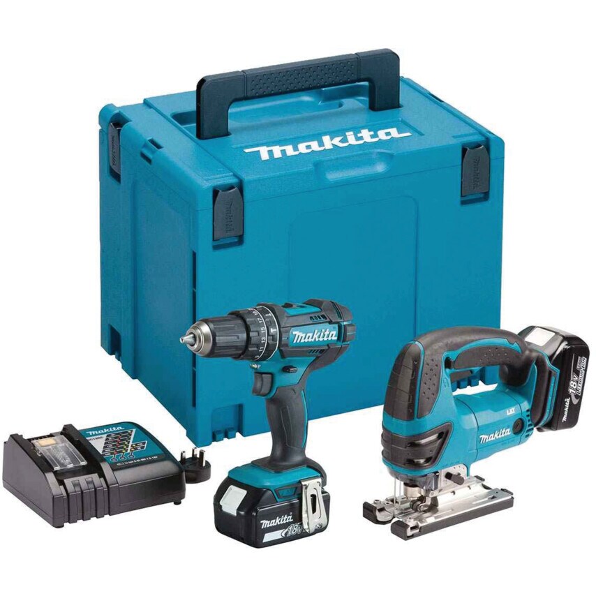 Shop Makita DLX2134MJ 18V Cordless LXT Twin Kit DJV180 Jigsaw & DHP482