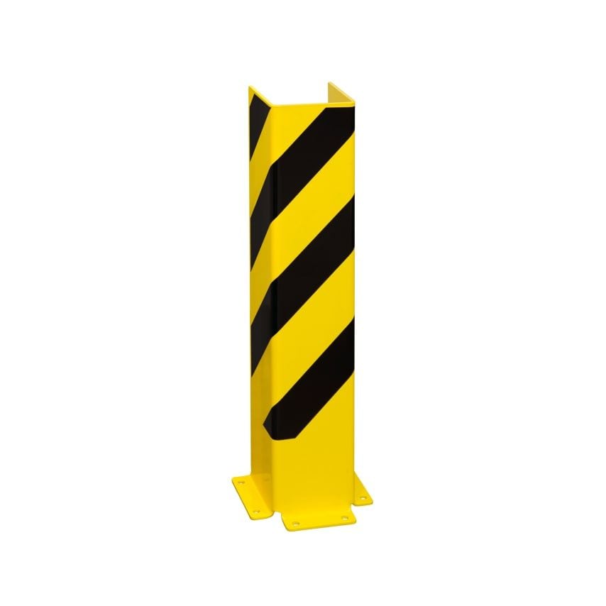 Moravia Black Bull Pallet Rack Frame Protector - 'U' Profile - 800mmH - 6mm Gaug