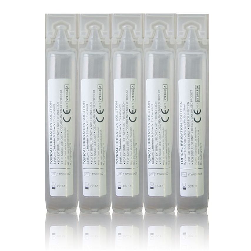 Blue Dot Sterile Eye Wash Pods 20ml, Pack of 25