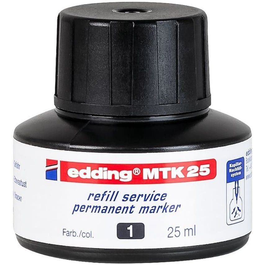 Edding MTK 25 Refill Ink for Permanent Marker Blac at Zoro