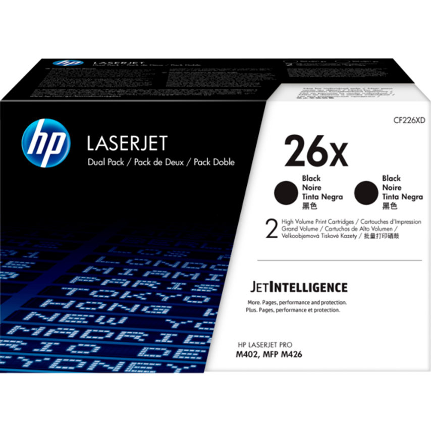 HP HP 26X Black High Yield Toner 9K pages Twinpack for HP LaserJet Pro M402/M426