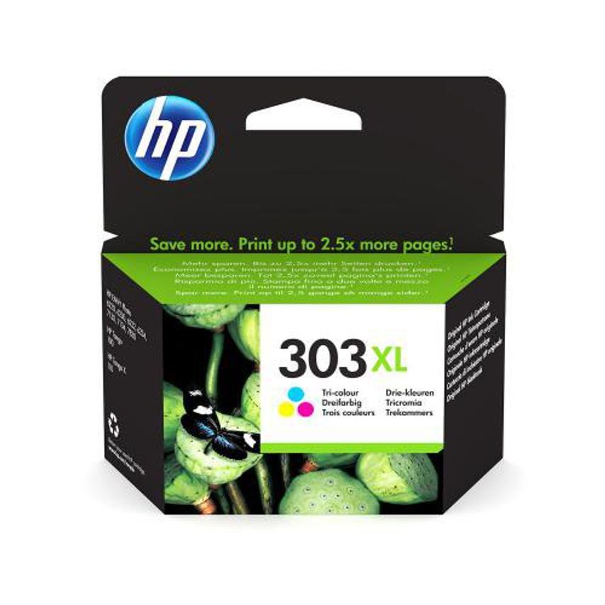 HP HP 303XL Tricolour High Yield Ink Cartridge 10ml for HP ENVY Photo 6230/7130/