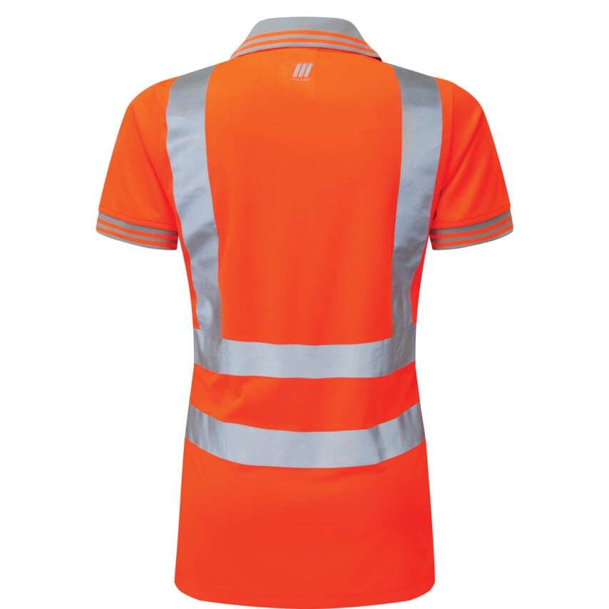Pulsar Hivis Polo Shirt, Orange, Rail Spec, Women's Size 22 Zoro UK