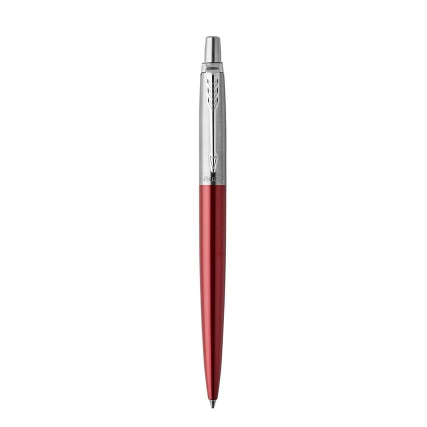 Parker Parker Jotter Ballpoint Pen Red/Chrome Barrel Blue ink