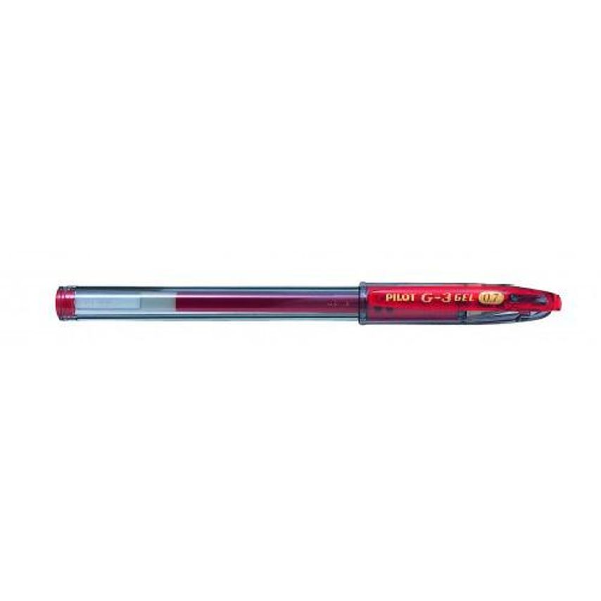 Pilot Pilot G-307 Grip Gel Rollerball Pen 0.7mm Tip 0.39mm Line Red (Pack 12)