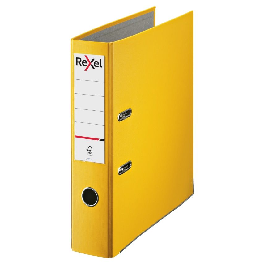 Shop Rexel Lever Arch File Economy A4 Polypropylene 75MM Yellow Lever
