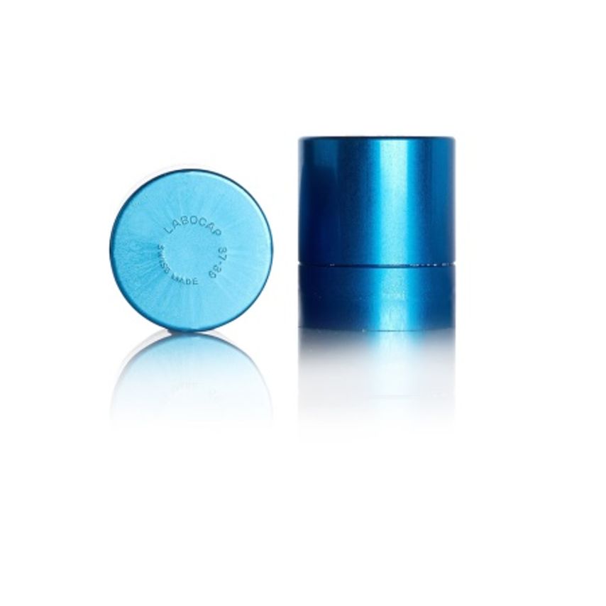 Pyrex Aluminium culture flask closures use with culture flasks and Fernbach flasks PK10