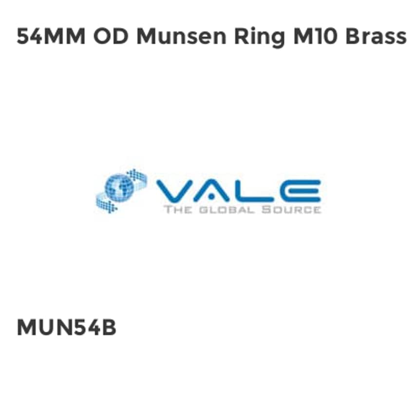 Vale 54MM OD Munsen Ring M10 Brass MUN54B