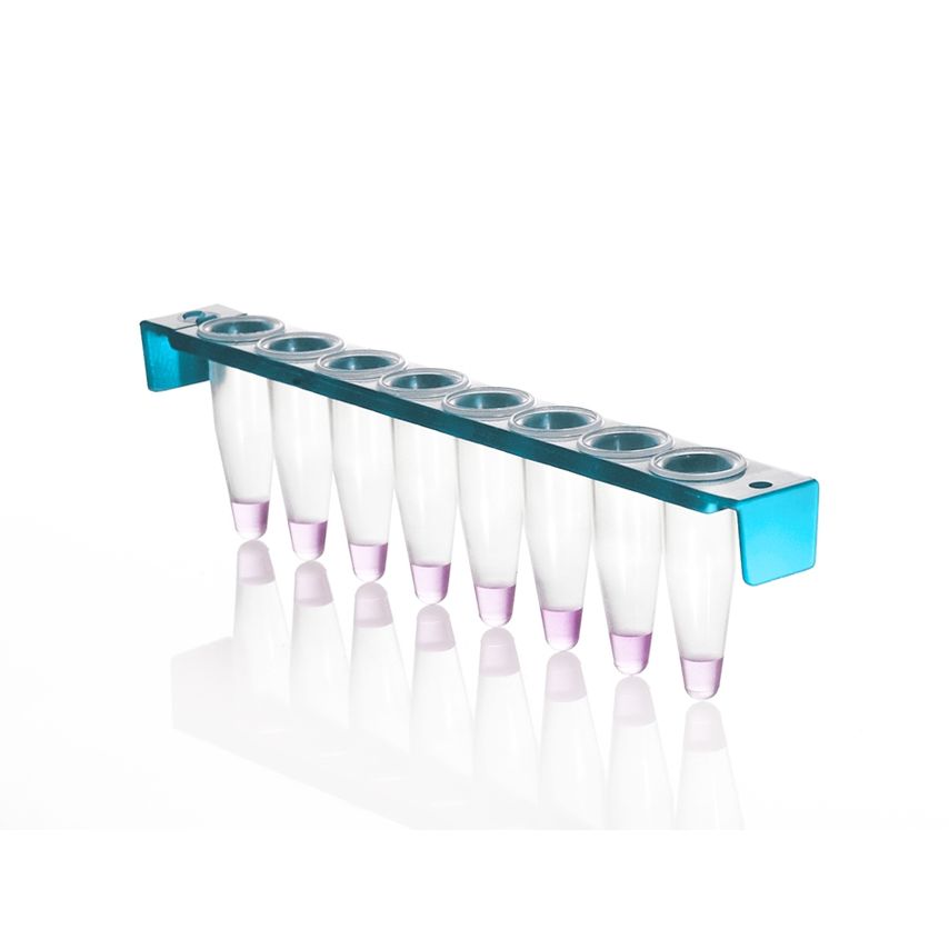 4titude 4titude Framestrip 8 Clear Tubes Black Frame Bar Coded + Flat Caps PK120