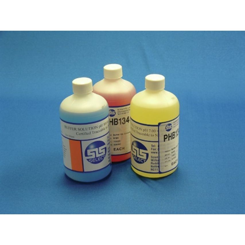 Sls Select SLS pH Buffer Coloured Red pH4 500ml EACH