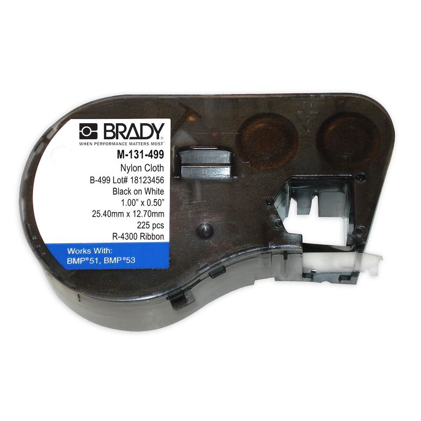 Brady Brady M-131-499 label for BMP51/53 printer 12.70mm (W) x 25.40mm (H) PK180