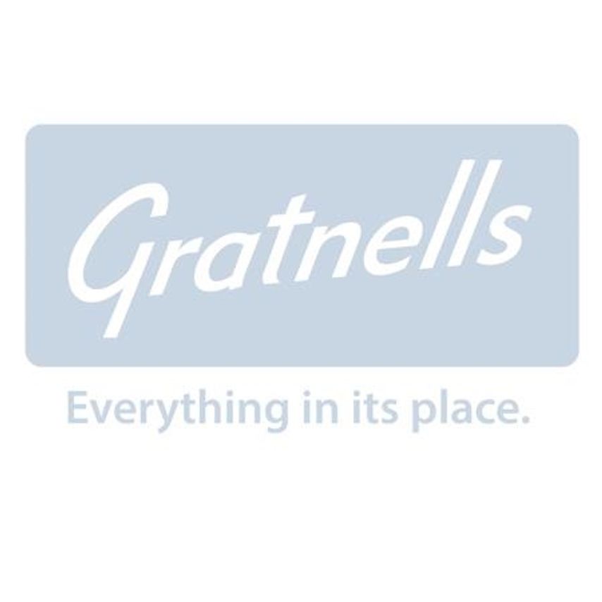 Gratnells Double Frame Set 01 in Grey with Yellow Trays