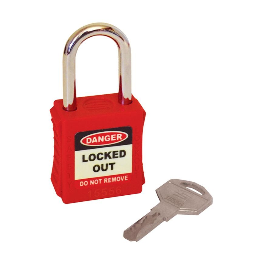 Spectrum Industrial Safety Lockout Padlocks - Red