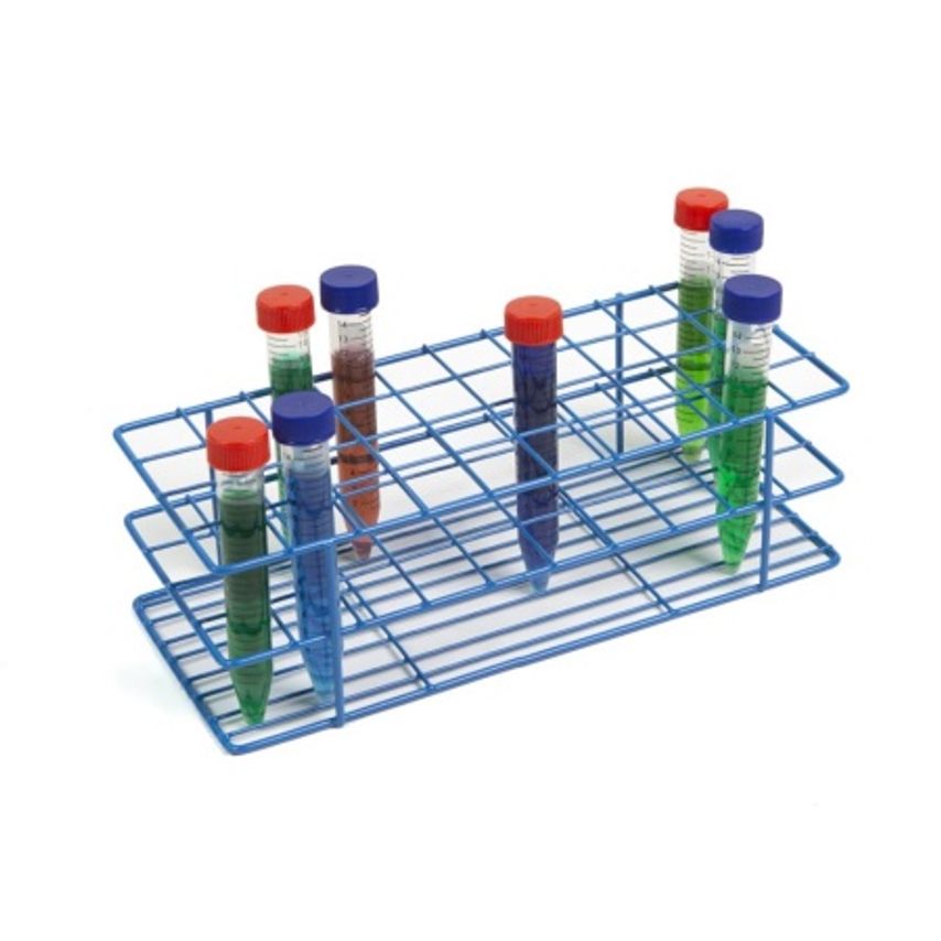 Heathrow HDPE Coated Wire Tube Rack 24mm 4x10 Blue EACH