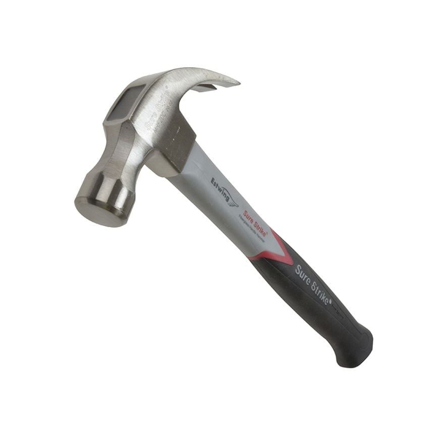 Estwing EMRF20C Surestrike Curved Claw Hammer Fibreglass Shaft 560g (20oz) ESTEM - Picture 1 of 1