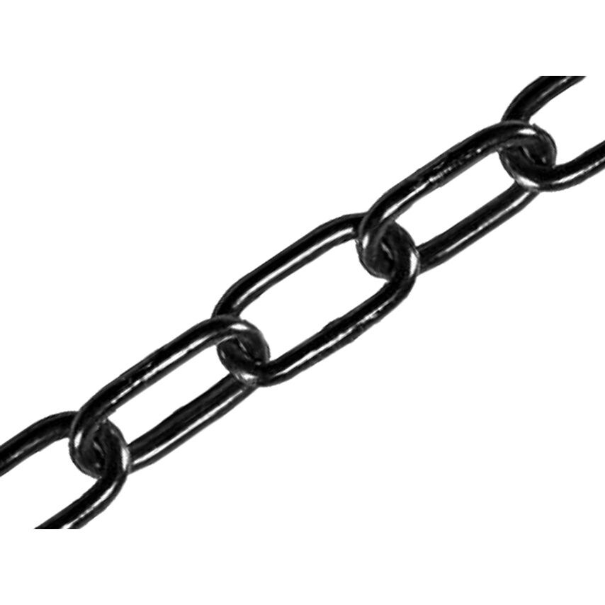Faithfull Black Japanned Chain 2.5mm x 2.5m - Max. Load 50kg FAICHCUT25B