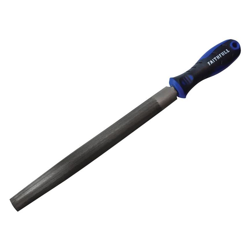 Half-Round Second Cut File, Handled