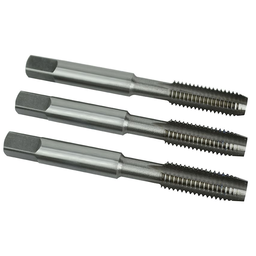 HSS Straight Flute Tap Set, 3 Piece