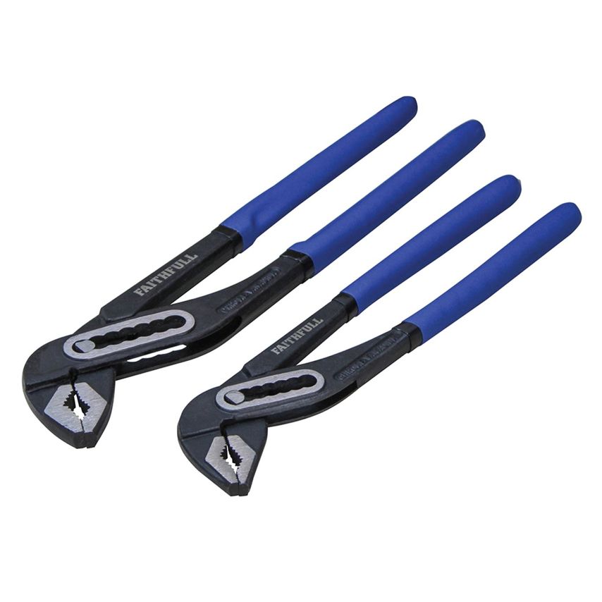 Faithfull Water Pump Pliers Twin Pack 250mm 300mm