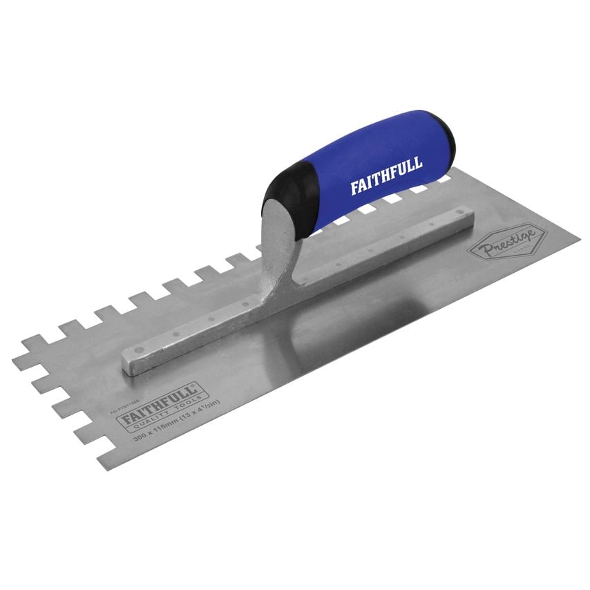 Faithfull Prestige Notched Trowel 330 x 115mm (13 x 4.1/2in)