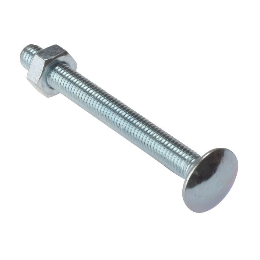 Forgefix Carriage Bolt Nut ZP M8 X 200MM Bag 10