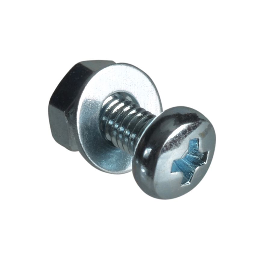 Forgefix Machine Screw Pozi Compatible Pan Head ZP M3 x 8mm Forge Pack 30 FORFPM