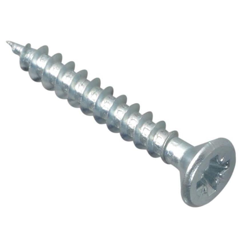 Forgefix Multi-Purpose Pozi Compatible Screw CSK ST ZP 4 x 30mm Box 200 FORMPS43