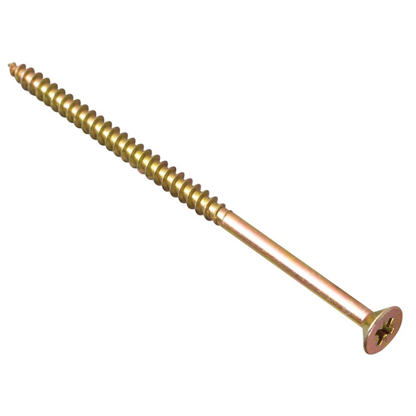 Forgefix Multi-Purpose Pozi Compatible Screw CSK ST ZYP 5.0 x 100mm Box 100 FORM
