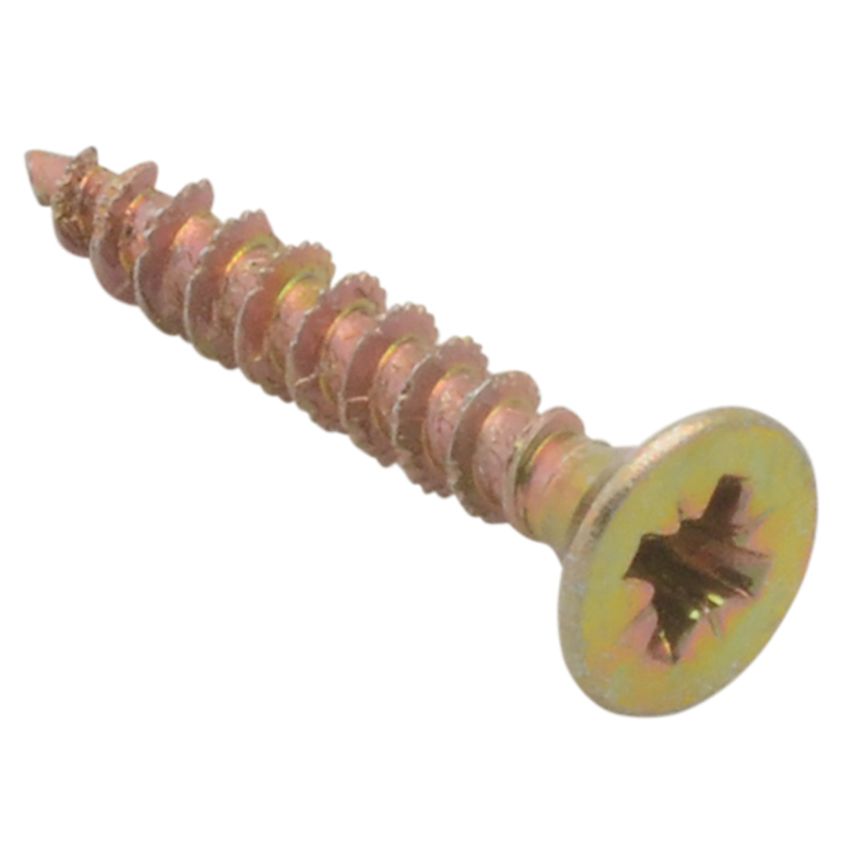 Forgefix Spectre PZ Compatible Wood Screw CSK ZYP 4.0 x 25mm Box 200 FORSPE425Y
