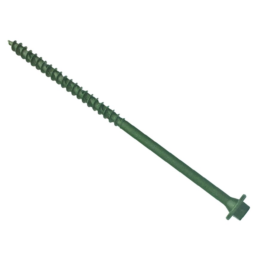 Forgefix Hexagonal/TORX Compatible Timber T30 Screws Green 7x250mm Tub 40 FORTF7