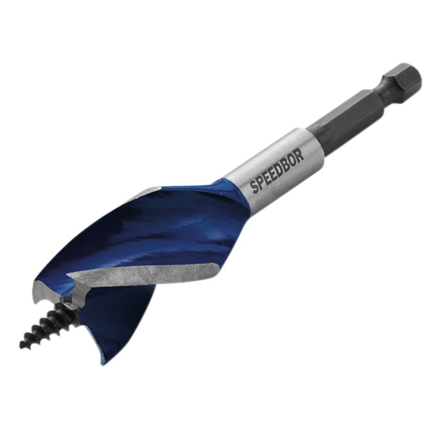 IRWIN IRW1921930 Blue Groove 6X Stubby Wood Bit 14 x 100mm