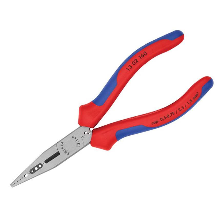 Knipex 4-in-1 Electrician's Pliers Multi-Component Grip 160mm (6.1/4in) KPX13021