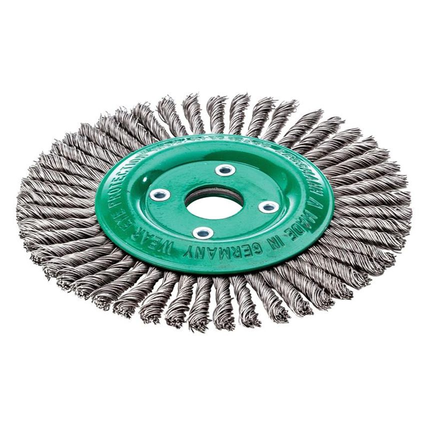 Lessmann Pipeline Brush 40 Knots 125 x 22.2mm Bore Stainless Steel Wire LES47380