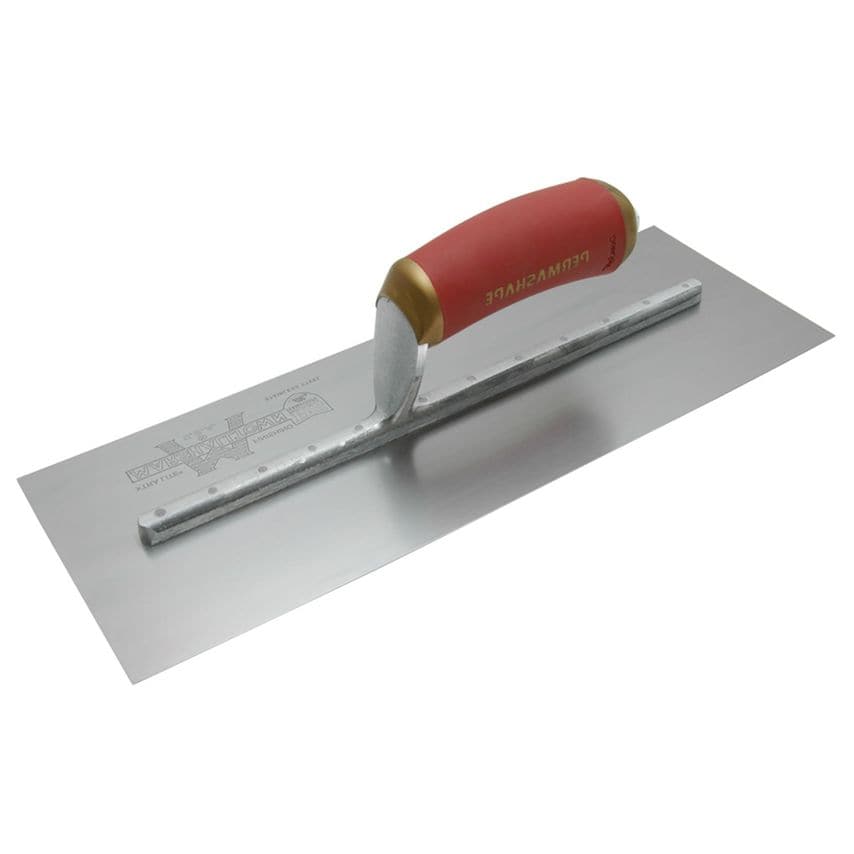 Marshalltown MPB145D Pre-worn PermaShape Finishing Trowel DuraSoft Handle 14 x 5