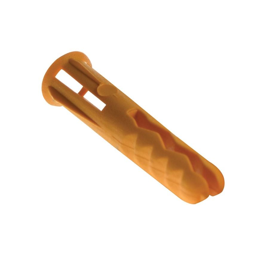 Plasplugs SYP 501 Solid Wall Super Grips Fixings Yellow (100)