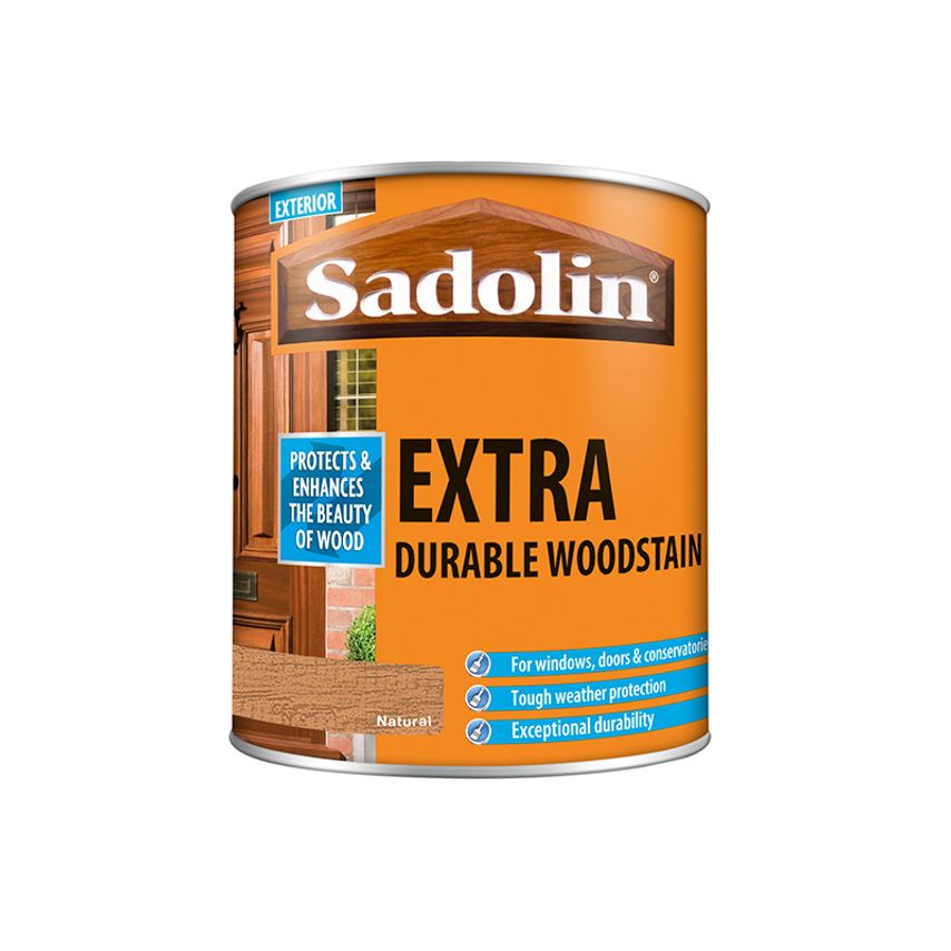 Sadolin Extra Durable Wood Stain Natural 1 Litre 5 at Zoro
