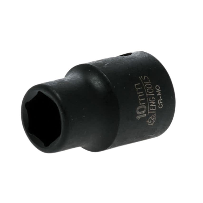 Teng Impact Socket Hexagon 6-Point 3/8in Drive 10mm TEN980510