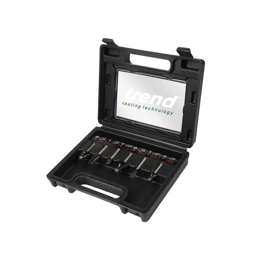 Trend 1/4in TCT Router Cutter Set, 6 Piece TRESET6PC14