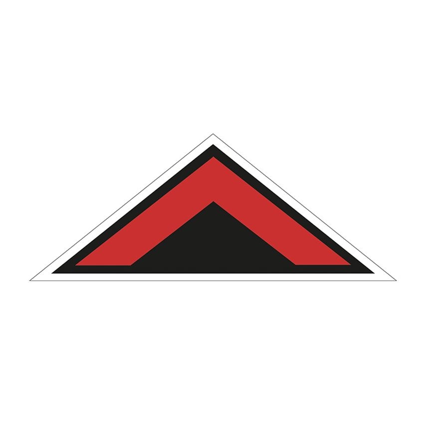 Spectrum Industrial 'red Arrow Chevron Symbol' Floor Graphic (800mm x 320mm)