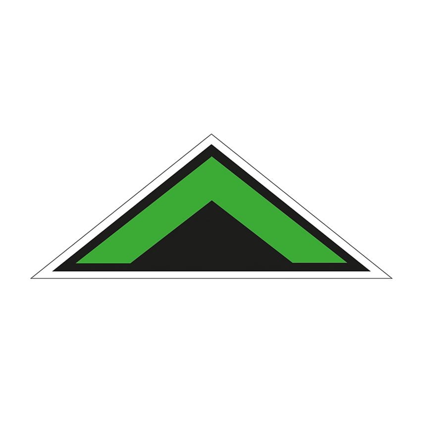 Spectrum Industrial Green Arrow Chevron Symbol' Floor Graphic (500mm x 200mm)