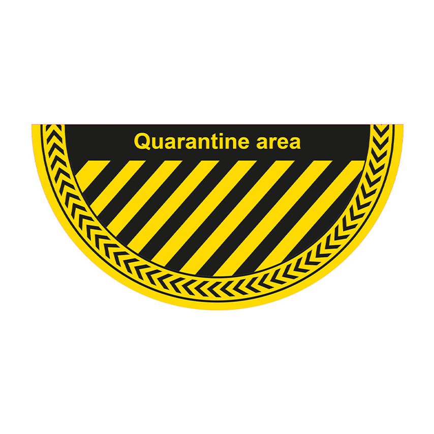 Spectrum Industrial 'quarantine Area' Floor Graphic (750mm x 375mm)