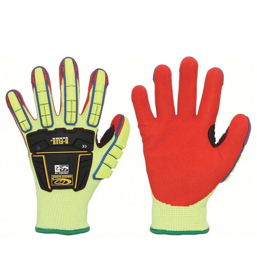Ansell R085 Medium Duty Impact Knit Shell + Sandy Foam Palm Size 13- you get 48