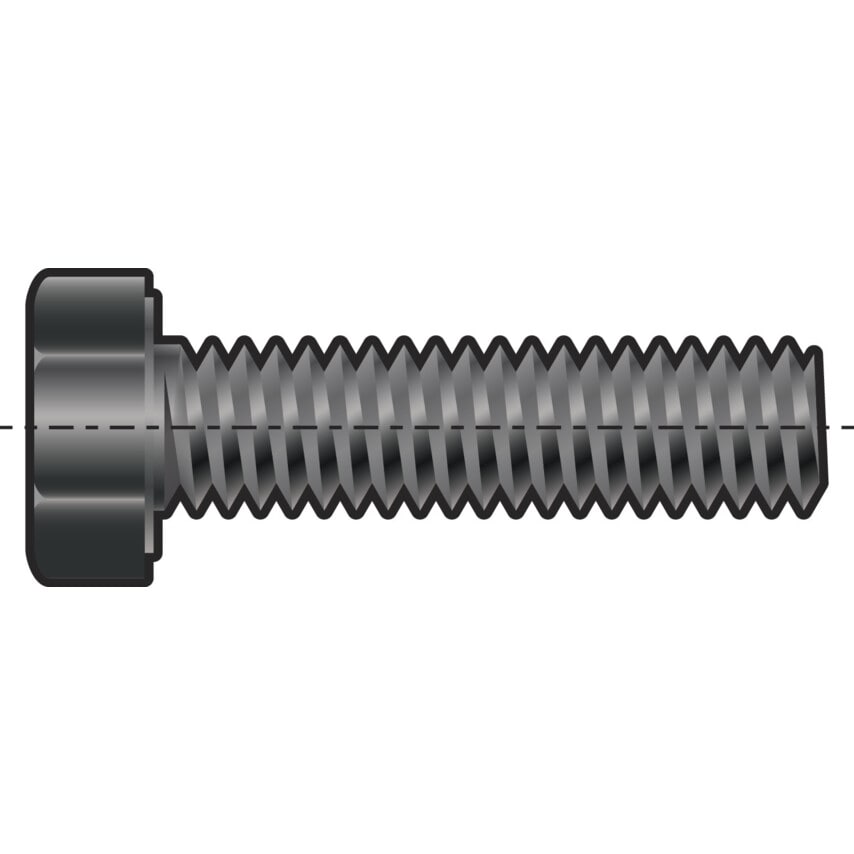 Qualfast M4X40 Hex Head Set Screw (GR-8.8)- you get 25