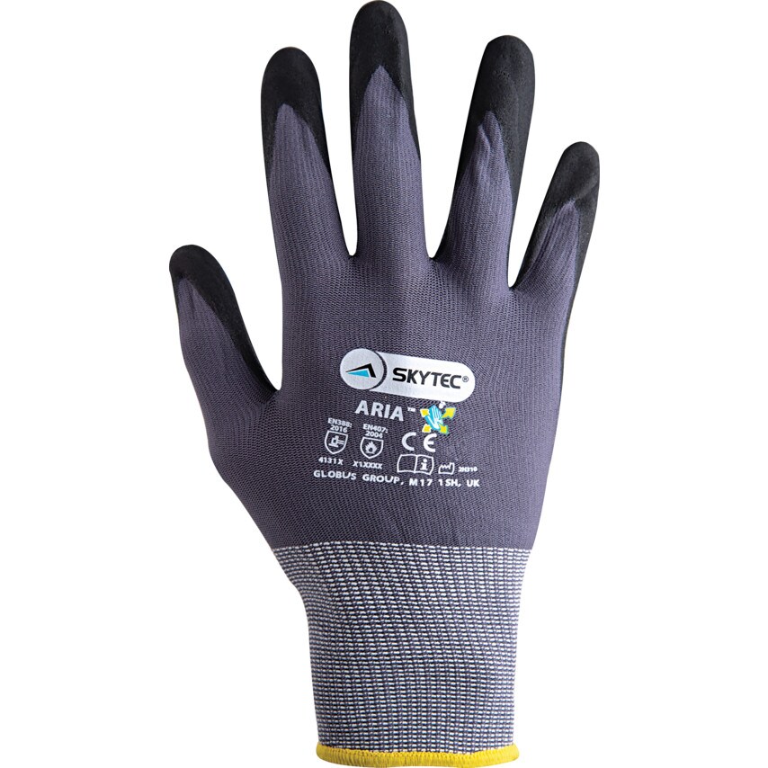 Skytec Nitrile Coated Gloves, Mechanical Hazard, G at Zoro