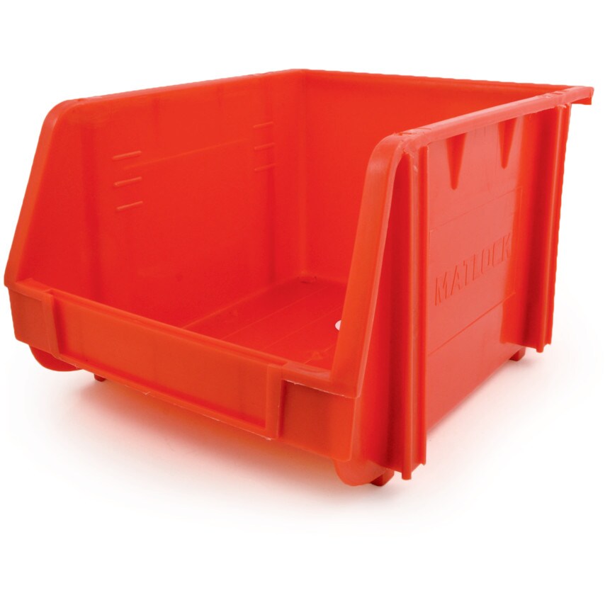 Matlock Plastic Storage Bin, Red PK007 at Zoro